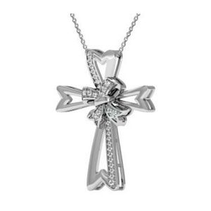 25 Diamond Cross Necklace